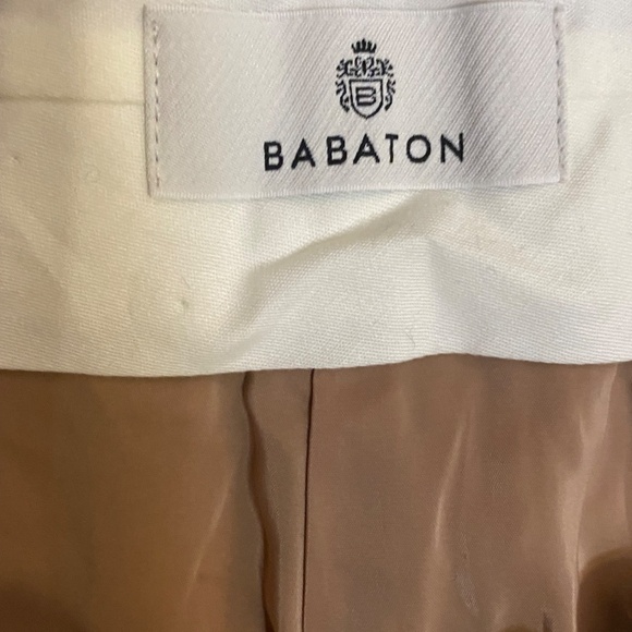 Babaton wool pleated neutral tapered pant. Sz 8 - Picture 15 of 16